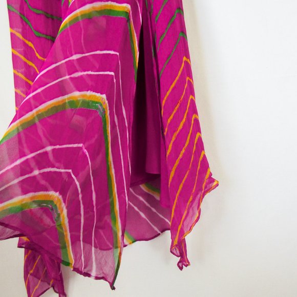 POLO RALPH LAUREN Pink Silk Summer Halter Dress Gorgeous Dyed Maxi Barbie SZ-10 - Picture 5 of 14